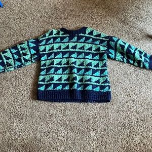 Oversized Vintage Wool Knit Sweater